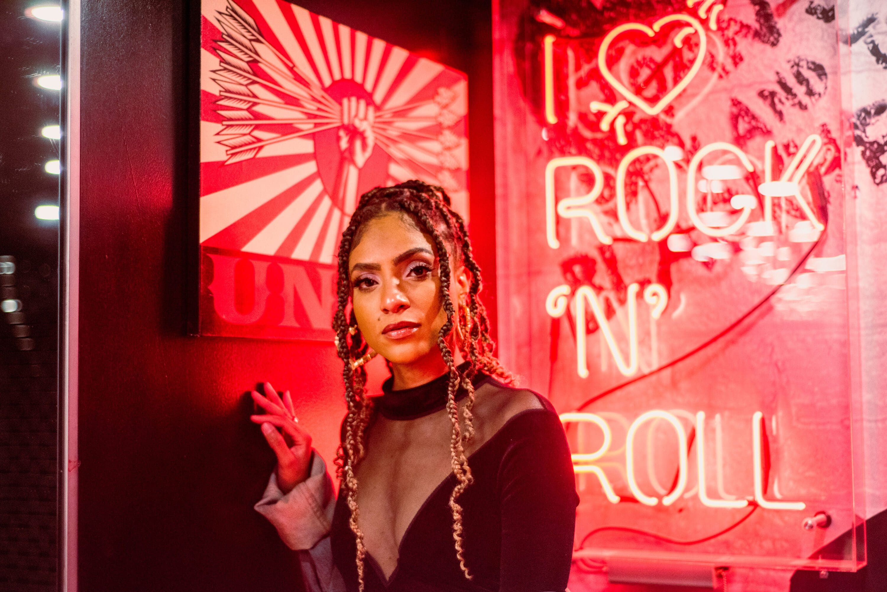 Portrait of Naomi Cowan at the El Mocambo in Toronto