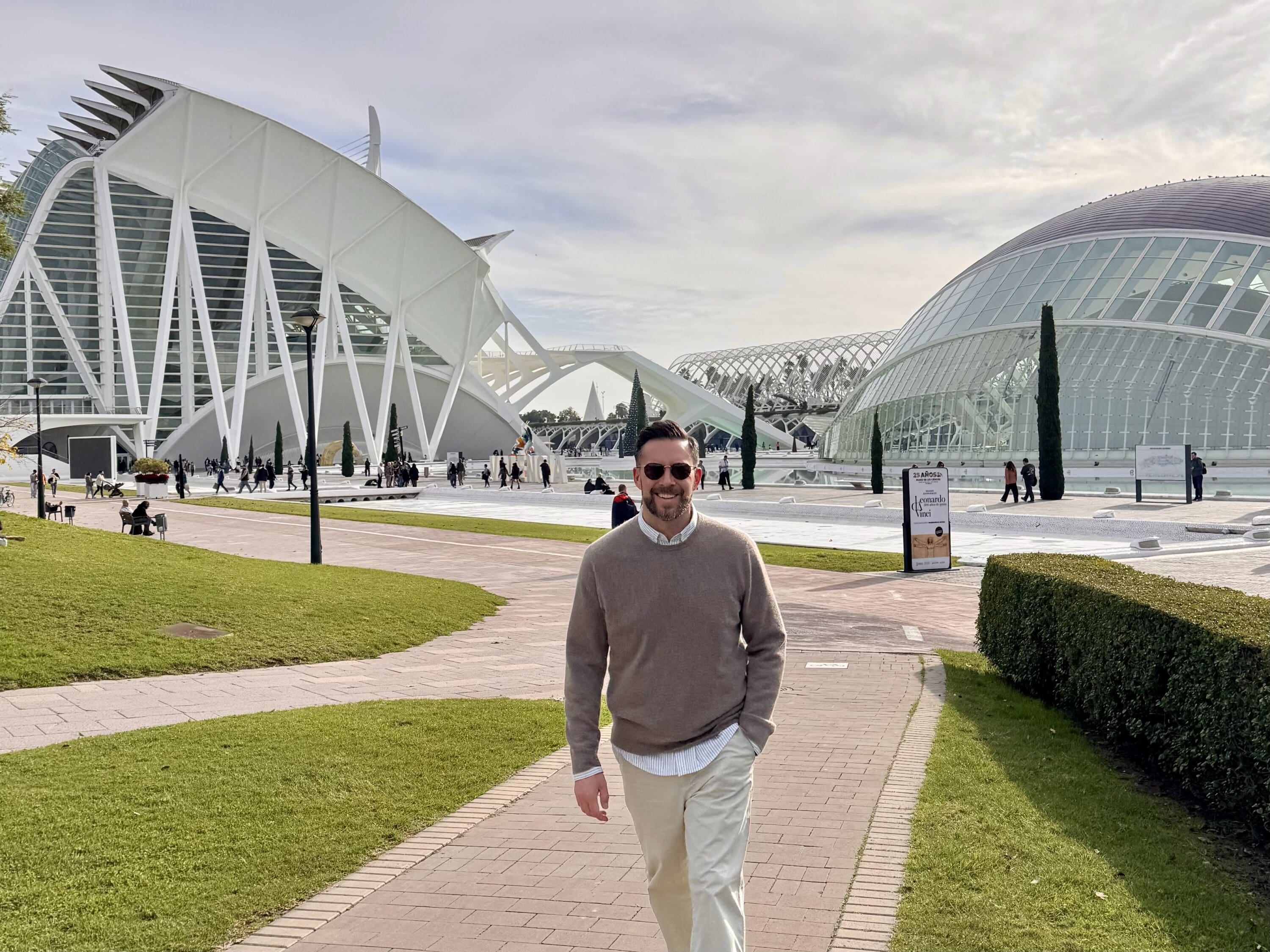 Finding Success — Dreams Realized (Valencia, Spain and Beyond) Mark Munroe in Valencia, Spain by the Arts and Sciences center