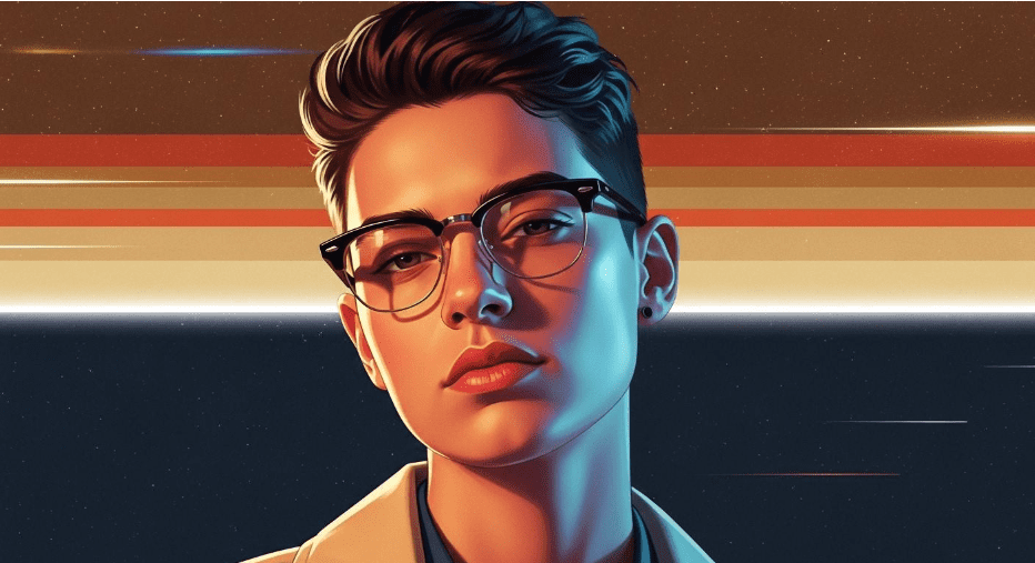 Why Half Frame Eyeglasses Remain a Timeless Vintage Trend person wearing half frame glasses