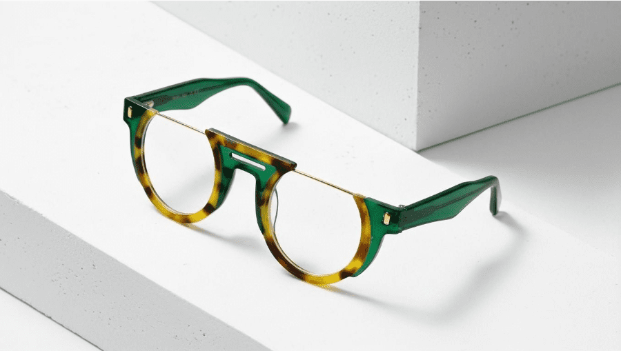 vintage sunglasses sitting on white background