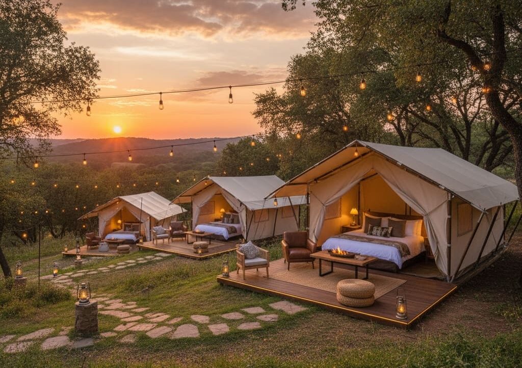 Planning the Ultimate Glamping Getaway a photo of a beautiful glamping site